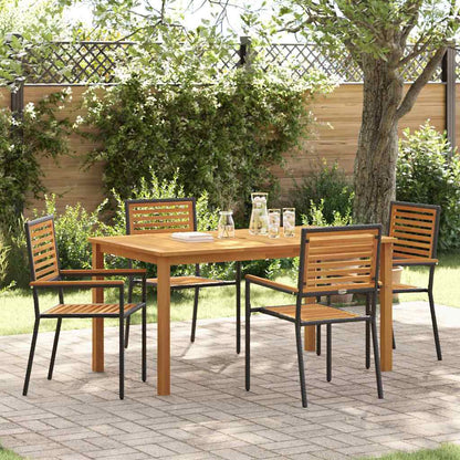 vidaXL Garden Dining Set 5 pcs Solid Acacia Wood