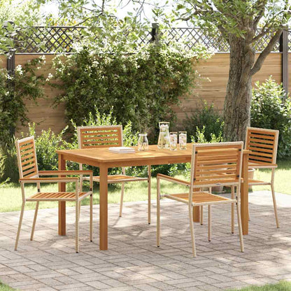vidaXL Garden Dining Set 5 pcs Solid Acacia Wood