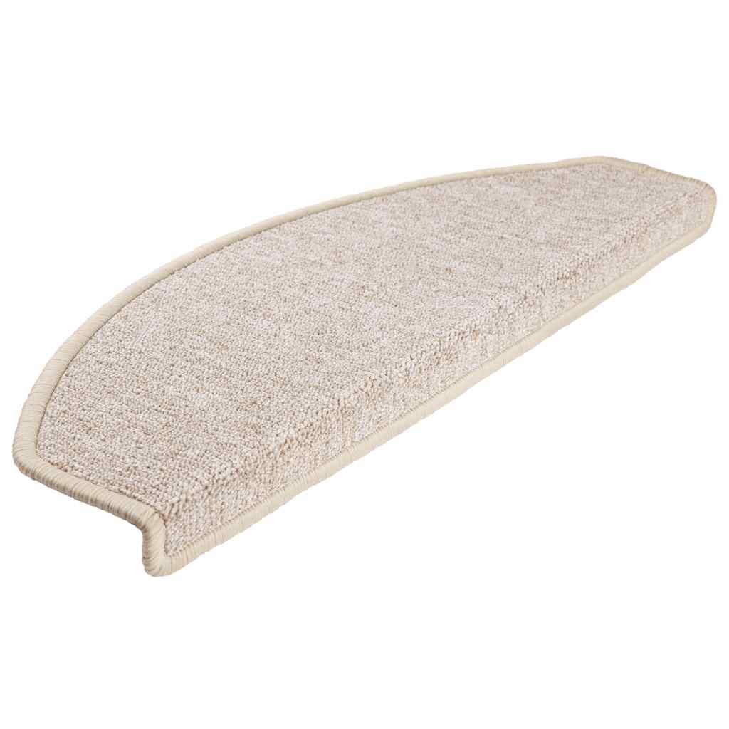 Stair Mats 65x24x4 cm Half Round Large 20 pcs Taupe
