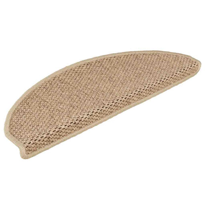 Stair Mats Self-adhesive Sisal-Look 65x21x4 cm 30 pcs Sand