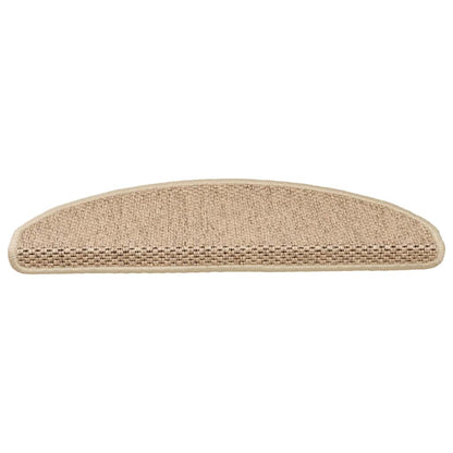 Stair Mats Self-adhesive Sisal-Look 65x21x4 cm 30 pcs Sand