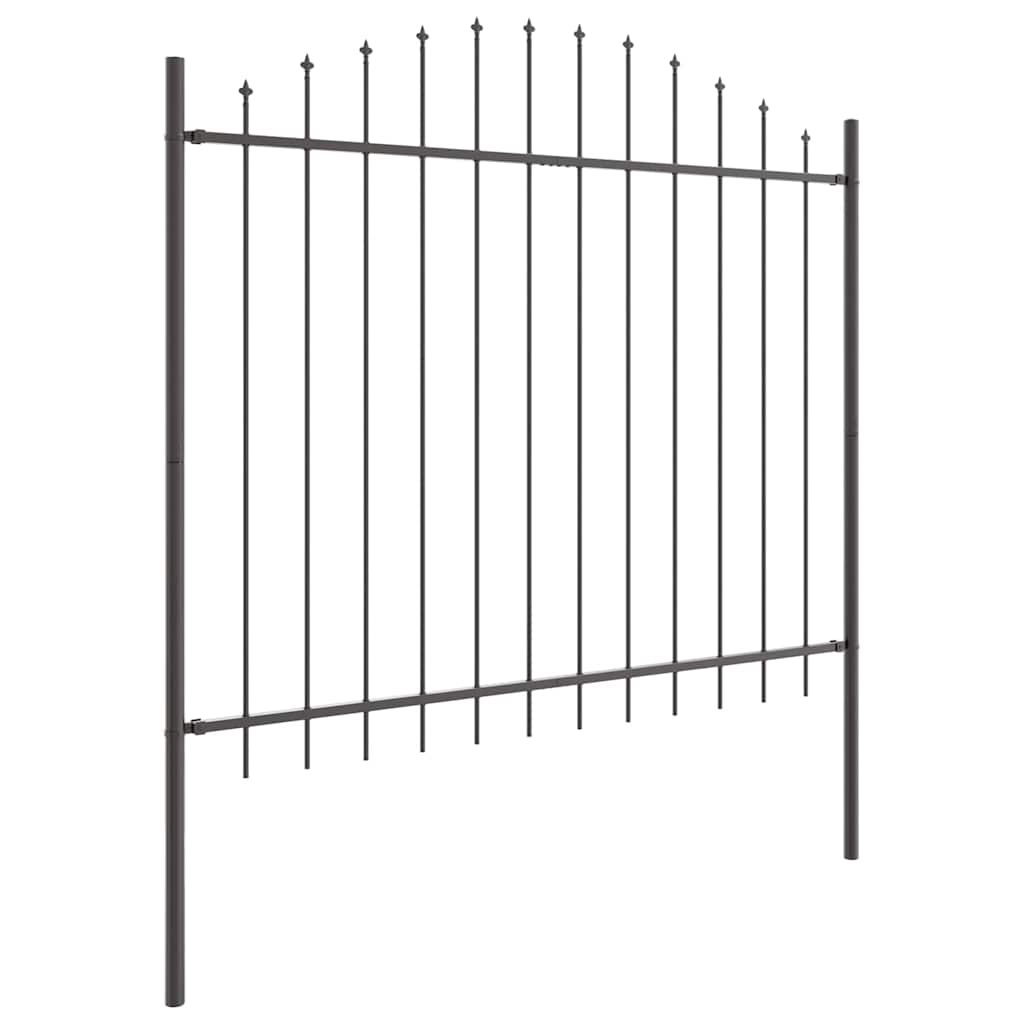 vidaXL Garden Fence WOERDEN 8 pcs 170 x 190 cm Powder-Coated Steel 4