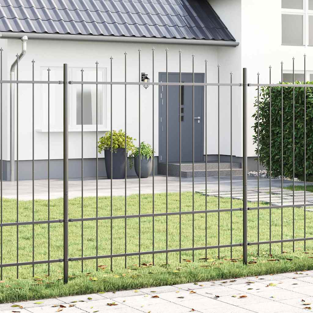 vidaXL Garden Fence WOERDEN 8 pcs 170 x 215 cm Powder-Coated Steel 1