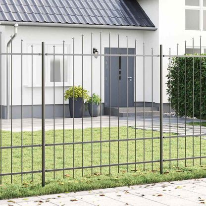 vidaXL Garden Fence WOERDEN 8 pcs 170 x 215 cm Powder-Coated Steel 1