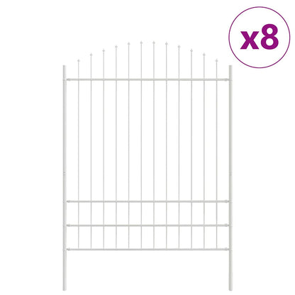 vidaXL Garden Fence WOERDEN 8 pcs 170 x 225 cm Powder-Coated Steel 2