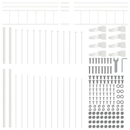 vidaXL Garden Fence WOERDEN 8 pcs 170 x 225 cm Powder-Coated Steel 6