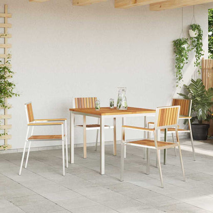 vidaXL Outdoor Dining Set 5 pcs 90 x 90 x 75 cm 4