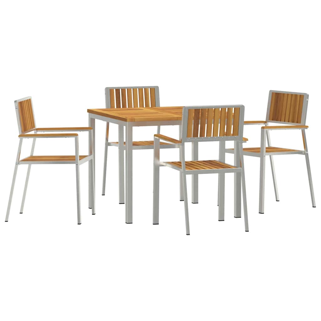vidaXL Outdoor Dining Set 5 pcs 90 x 90 x 75 cm 2