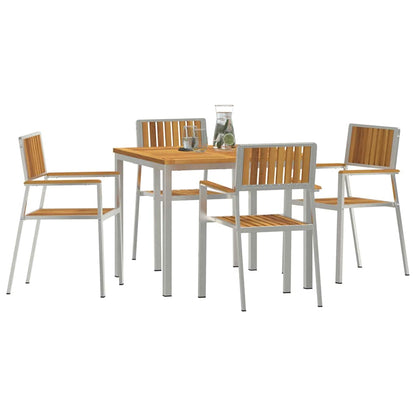 vidaXL Outdoor Dining Set 5 pcs 90 x 90 x 75 cm 3