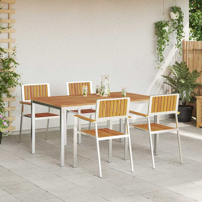 vidaXL Outdoor Dining Set 5 pcs 150 x 90 x 75 cm 4