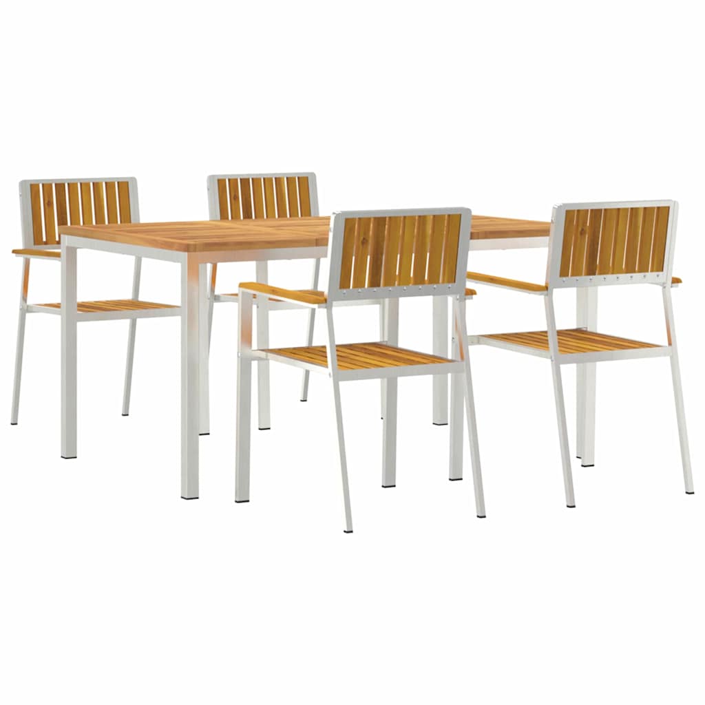 vidaXL Outdoor Dining Set 5 pcs 150 x 90 x 75 cm 2