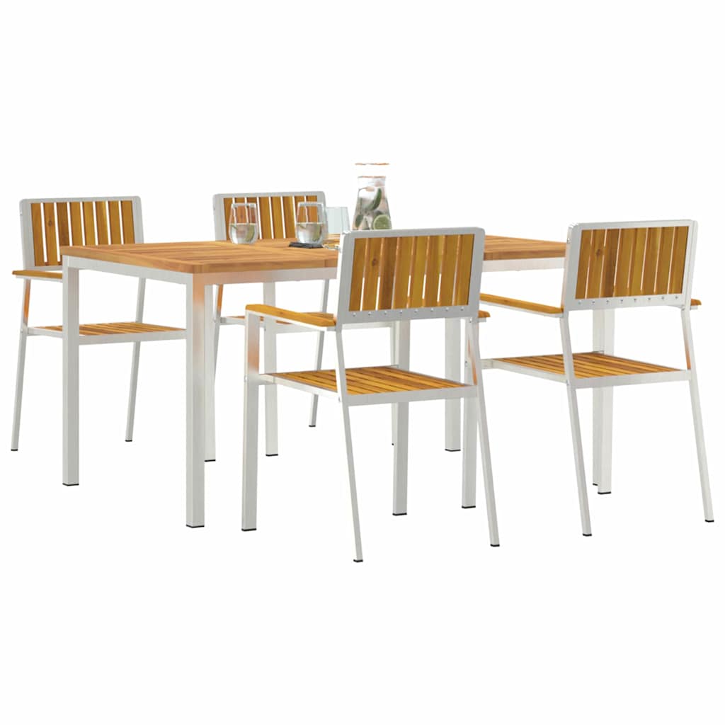 vidaXL Outdoor Dining Set 5 pcs 150 x 90 x 75 cm 3