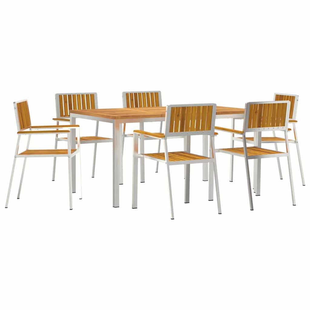 vidaXL Outdoor Dining Set 7 pcs 150 x 90 x 75 cm 2