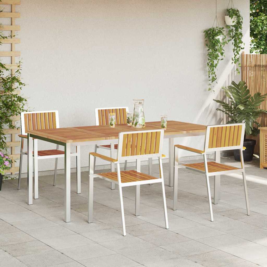 vidaXL Outdoor Dining Set 5 pcs 180 x 90 x 75 cm 4