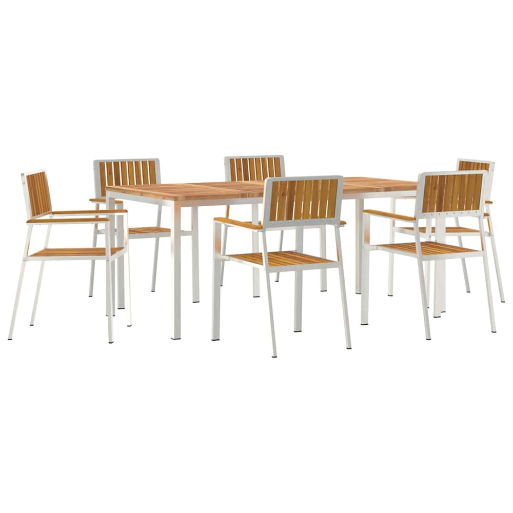 vidaXL Outdoor Dining Set 7 pcs 180 x 90 x 75 cm