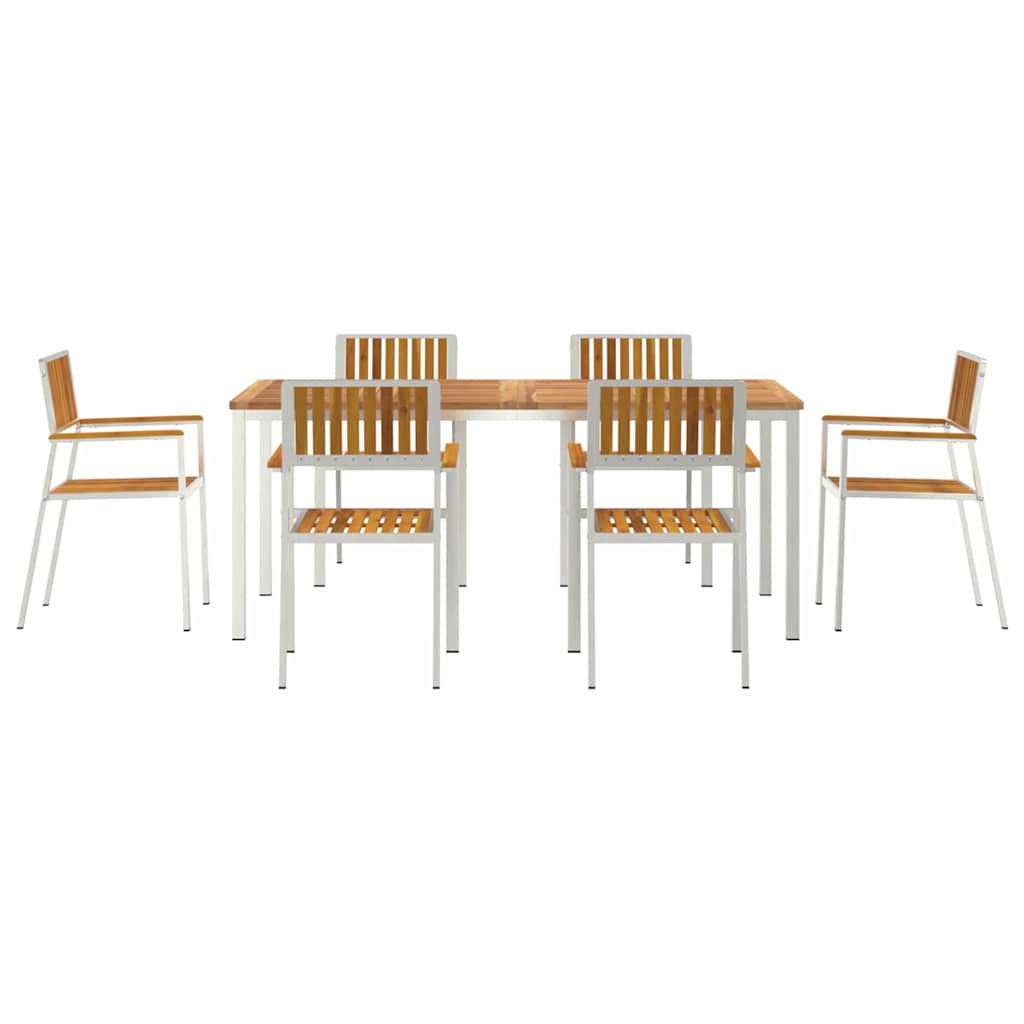 vidaXL Outdoor Dining Set 7 pcs 180 x 90 x 75 cm 5