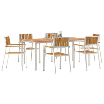 vidaXL Outdoor Dining Set 7 pcs 180 x 90 x 75 cm 2