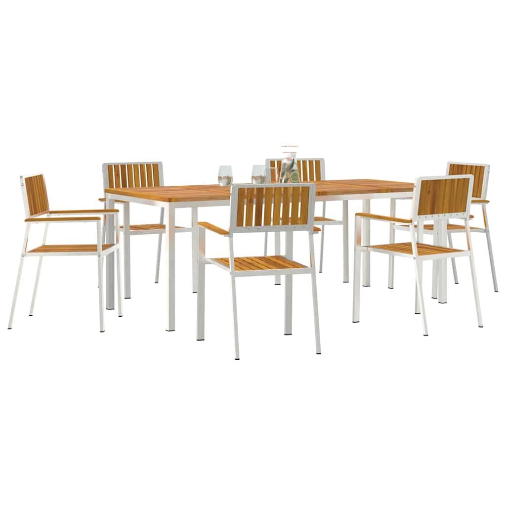 vidaXL Outdoor Dining Set 7 pcs 200 x 90 x 75 cm 3
