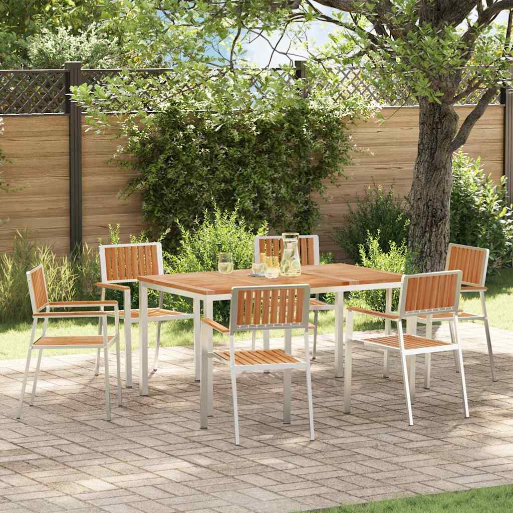vidaXL Outdoor Dining Set 7 pcs 150 x 90 x 75 cm 1