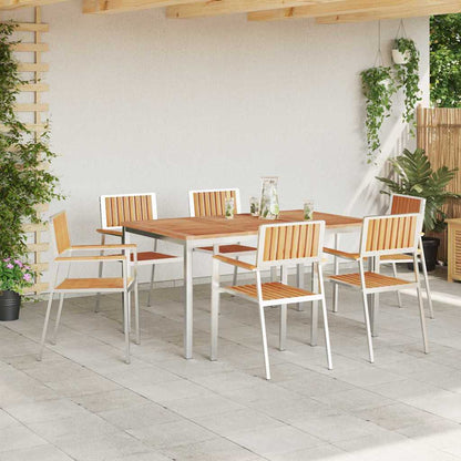 vidaXL Outdoor Dining Set 7 pcs 150 x 90 x 75 cm 4