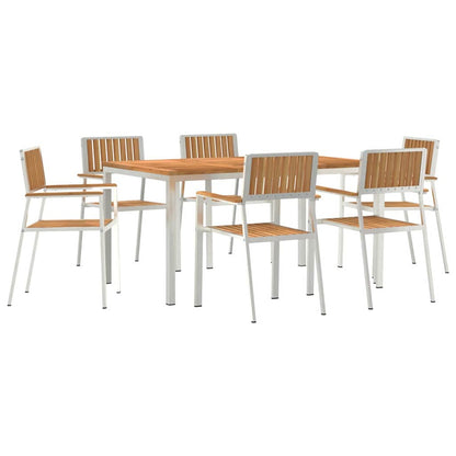 vidaXL Outdoor Dining Set 7 pcs 150 x 90 x 75 cm 2