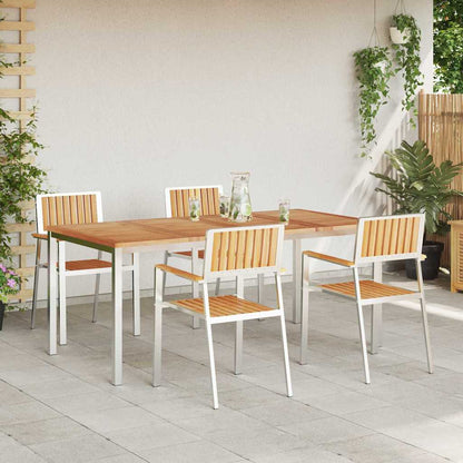 vidaXL Outdoor Dining Set 5 pcs 180 x 90 x 75 cm 4