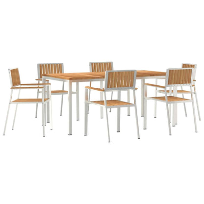 vidaXL Outdoor Dining Set 7 pcs 180 x 90 x 75 cm 2