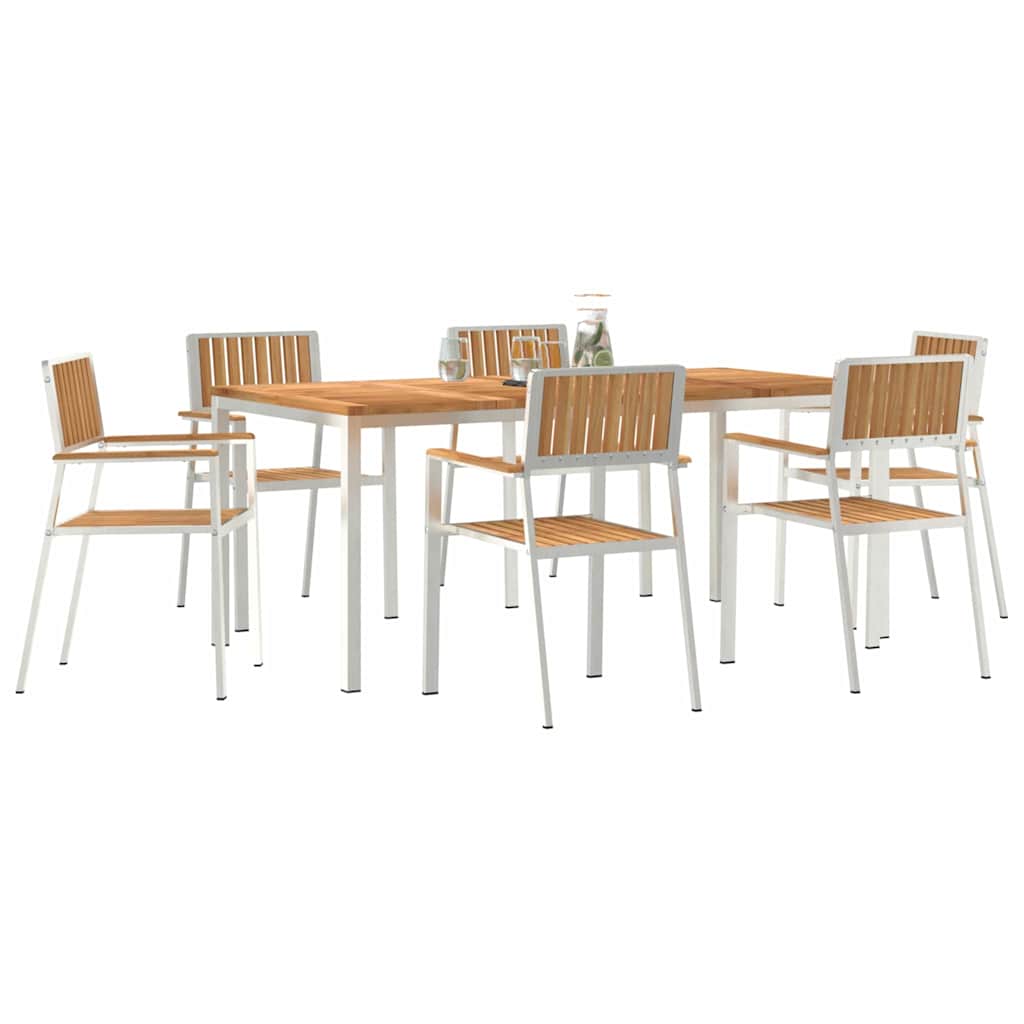 vidaXL Outdoor Dining Set 7 pcs 180 x 90 x 75 cm 3