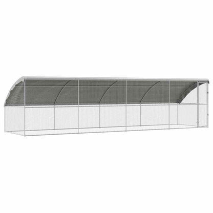Chicken Cage 3 pcs Silver 600x200x200cm 800 cm with 1 door