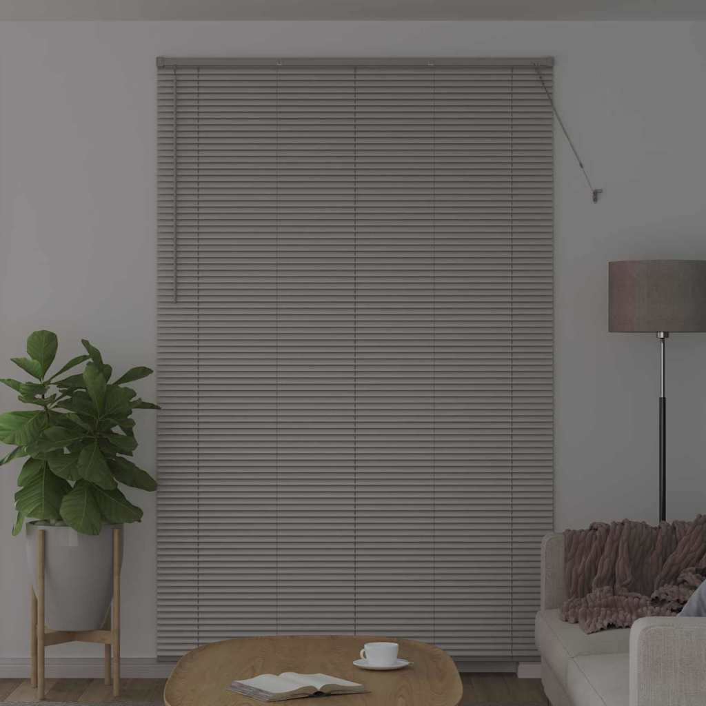 Venetian Blind 220 x 55 cm 25 mm Aluminium Silver 140 cm