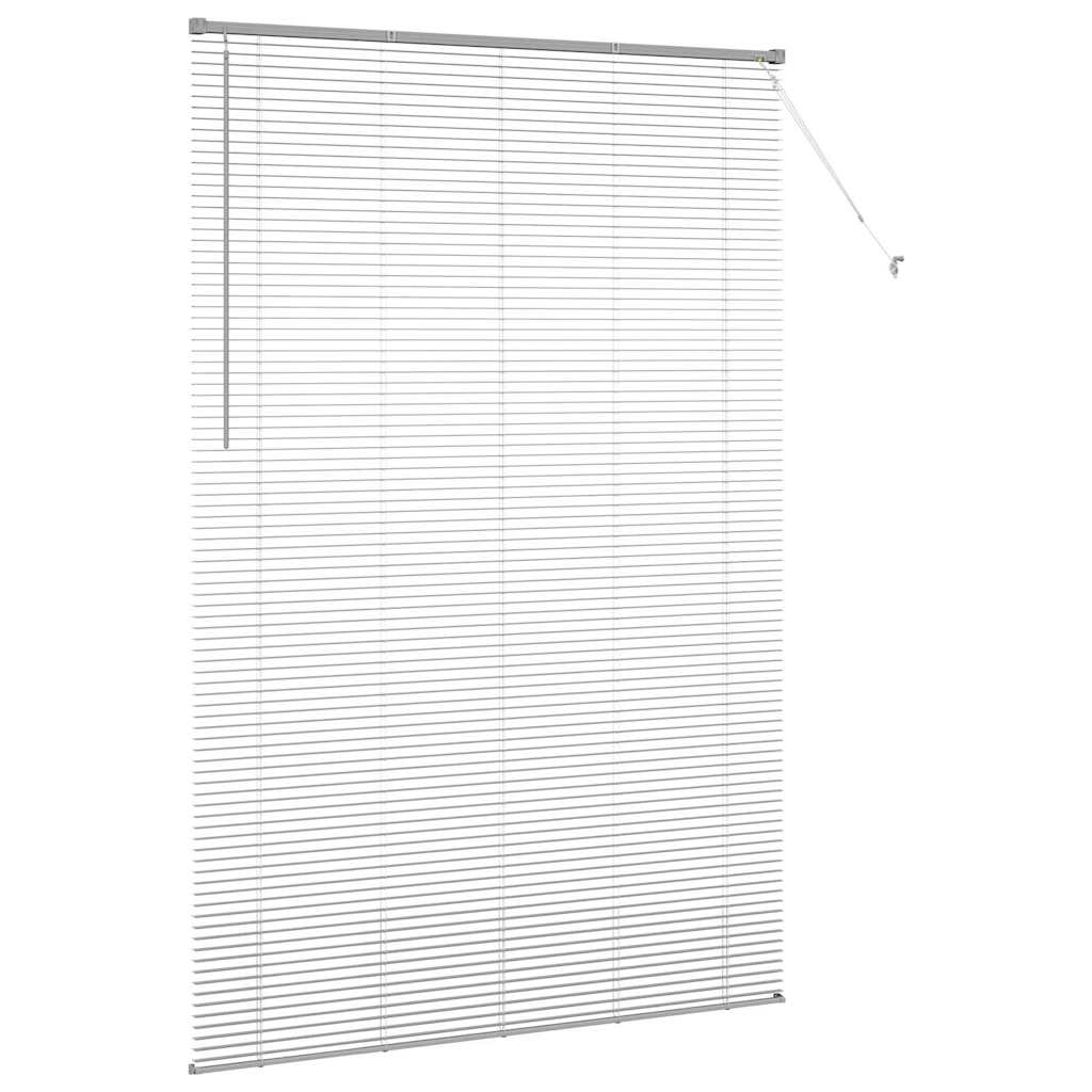 Venetian Blind 220 x 55 cm 25 mm Aluminium Silver 140 cm