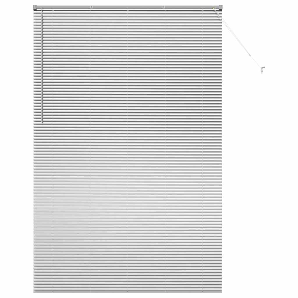 Venetian Blind 220 x 55 cm 25 mm Aluminium Silver 140 cm