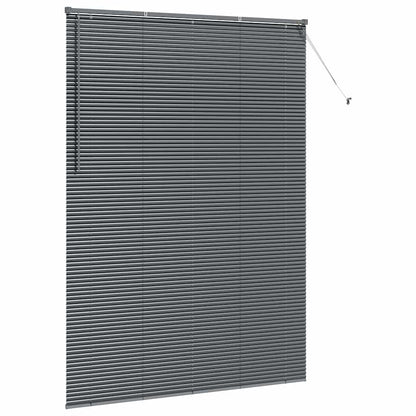 Venetian Blind 220 x 40 cm 25 mm Aluminium Dark Grey 155 cm