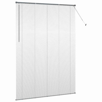 Venetian Blind 220 x 40 cm 25 mm Aluminium Dark Grey 155 cm