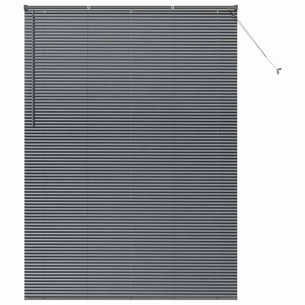 Venetian Blind 220 x 40 cm 25 mm Aluminium Dark Grey 155 cm