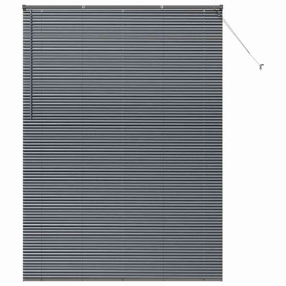 Venetian Blind 220 x 40 cm 25 mm Aluminium Dark Grey 155 cm