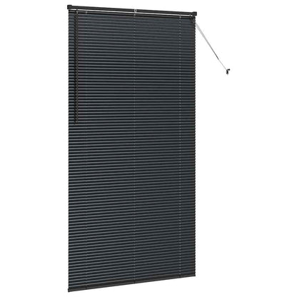 Venetian Blind 220 x 85 cm 25 mm Aluminium Black 115 cm
