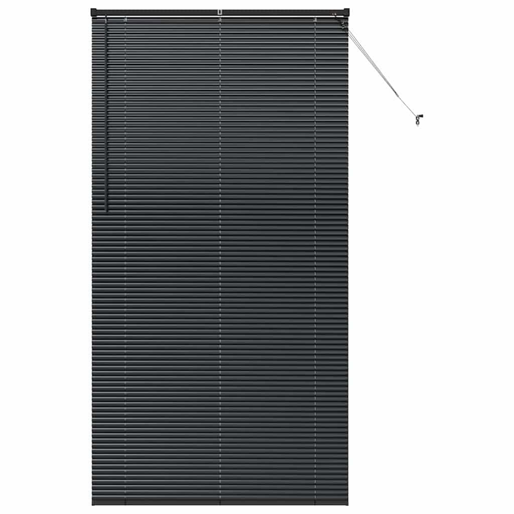 Venetian Blind 220 x 85 cm 25 mm Aluminium Black 115 cm