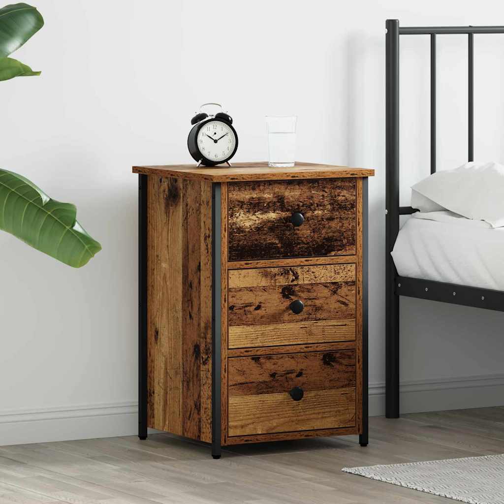 Bedside Cabinets 40x36x60 cm Engineered Wood Old wood 1