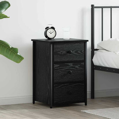 Bedside Cabinets 40x36x60 cm Engineered Wood Black oak 1