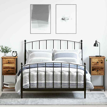 Bedside Cabinet 32x42x70 cm Engineered Wood Old wood 2