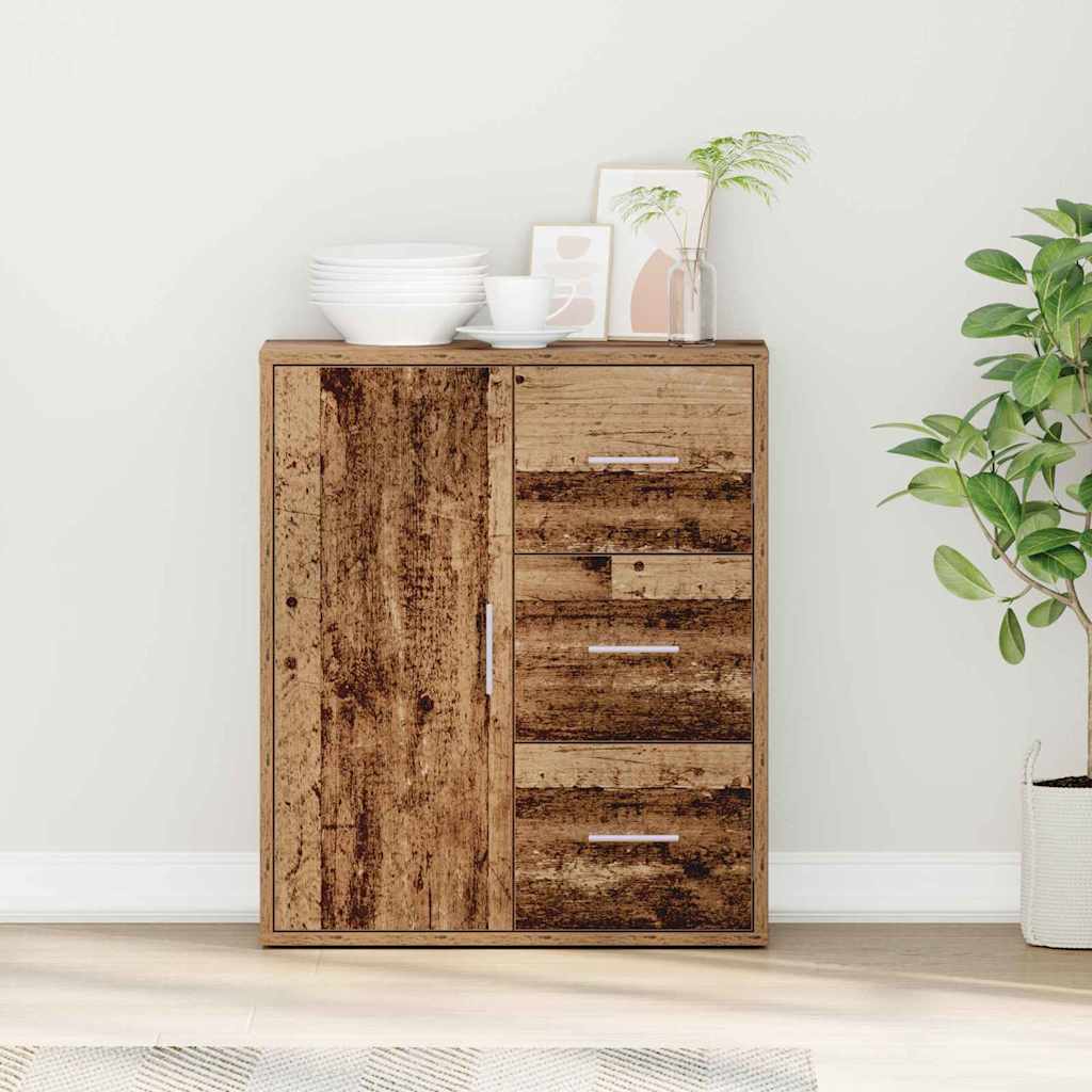Sideboard 60x31x70 cm Engineered Wood Old wood