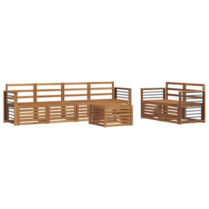 vidaXL Outdoor Sofa Set 7 pcs Natural Solid Acacia Wood 2