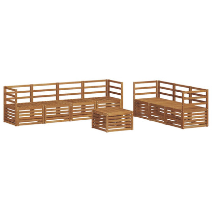 vidaXL Sofa Sets 8 pcs Natural Solid Acacia Wood 2
