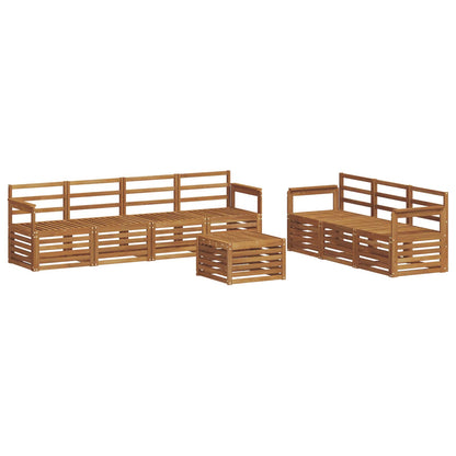 vidaXL Sofa Sets 8 pcs Natural Solid Acacia Wood 2