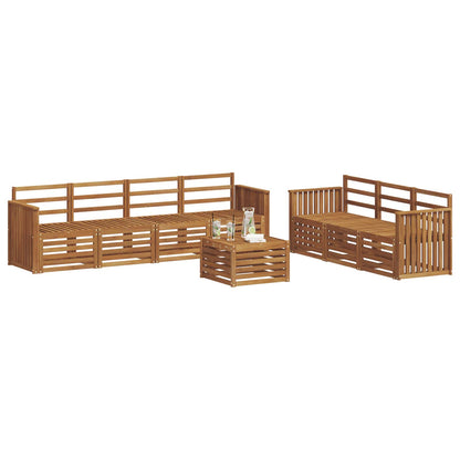 vidaXL Sofa Sets 8 pcs Natural Solid Acacia Wood 3