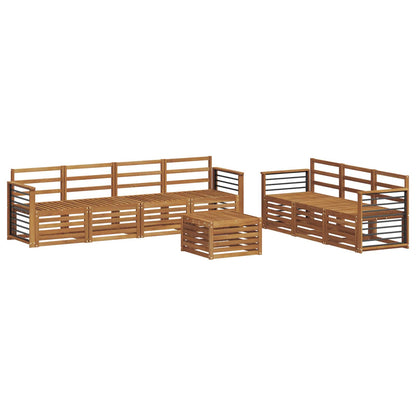 vidaXL Sofa Sets 8 pcs Natural Solid Acacia Wood 2