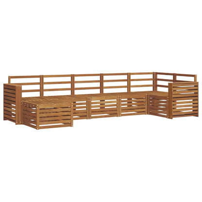 vidaXL Outdoor Sofa Set 7 pcs Natural 2