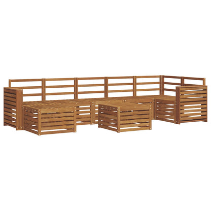 vidaXL Outdoor Sofa Set 8 pcs Natural 2