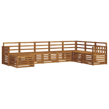 vidaXL Outdoor Sofa Set 8 pcs Natural 2